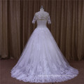 Detachable Jacket Lace Sequins Beaded Wedding Dresses